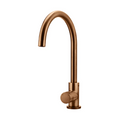 Meir Round Pinless Gooseneck Kitchen Mixer - PVD Lustre Bronze MK03PN-PVDBZ