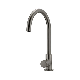 Meir Round Pinless Gooseneck Kitchen Mixer - PVD Shadow Gun Metal MK03PN-PVDGM