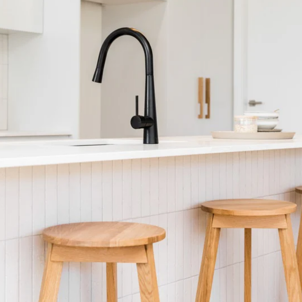 Meir Round Pull Out Sink Mixer - Matte Black - MK07