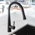 Meir Round Pull Out Sink Mixer - Matte Black - MK07