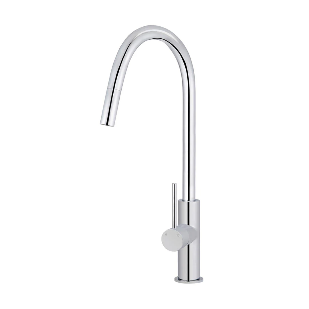 Meir Round Piccola Pull-Out Kitchen Mixer - Polished Chrome MK17-C