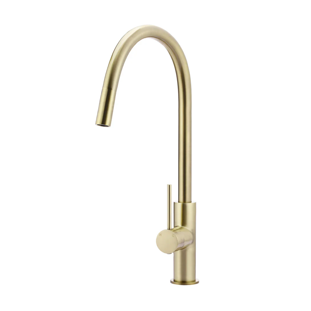 Meir Round Piccola Pull-Out Kitchen Mixer - PVD Tiger Bronze MK17-PVDBB