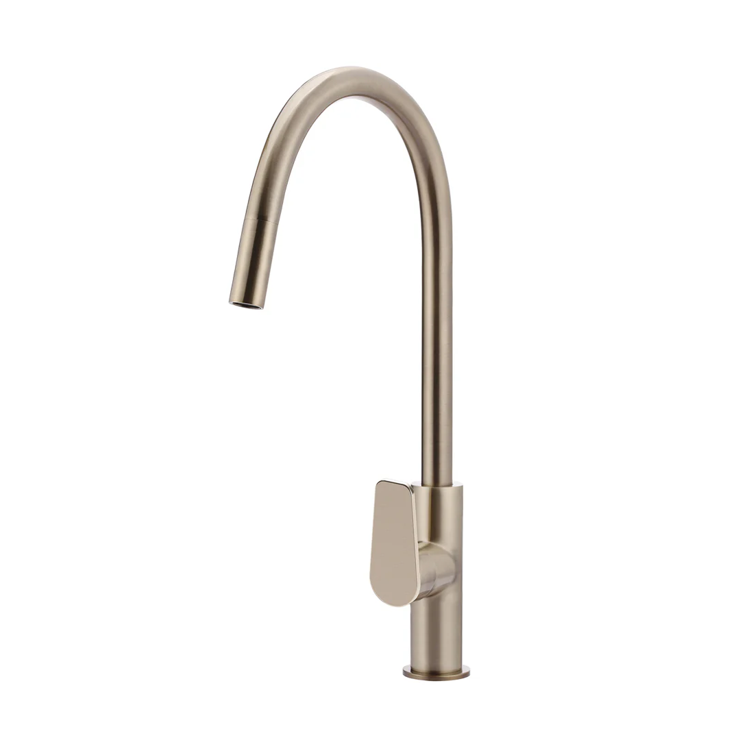 Meir Round Paddle Piccola Pull-Out Kitchen Mixer - Champagne MK17PD-CH