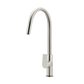 Meir Round Paddle Piccola Pull-Out Kitchen Mixer - PVD Brushed Nickel MK17PD-PVDBN