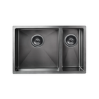 Meir Lavello 670 1 & 1/2 Bowl Sink - Brushed Gun Metal - MKSP-D670440-GM