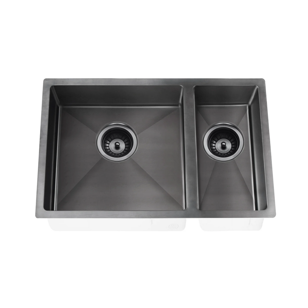 Meir Lavello 670 1 & 1/2 Bowl Sink - Brushed Gun Metal - MKSP-D670440-GM