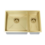 Meir Lavello 670 1 & 1/2 Bowl Sink - Brushed Bronze Gold - MKSP-D670440-PVDBB