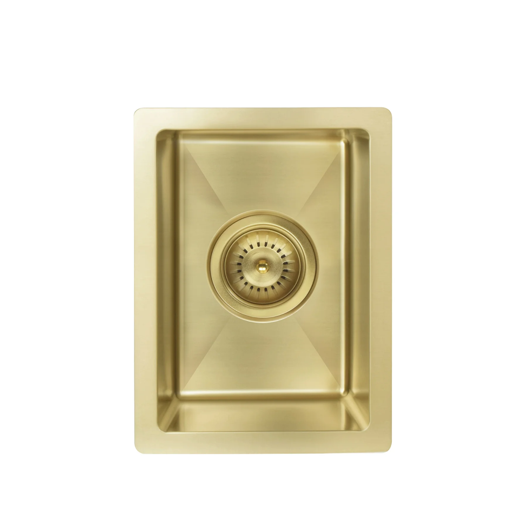 Meir Lavello 380 Single Bowl Bar Sink - Brushed Bronze Gold - MKSP-S322222-PVDBB