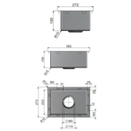 Meir Lavello 380 Single Bowl Bar Sink - Brushed Nickel - MKSP-S322222-PVDBN