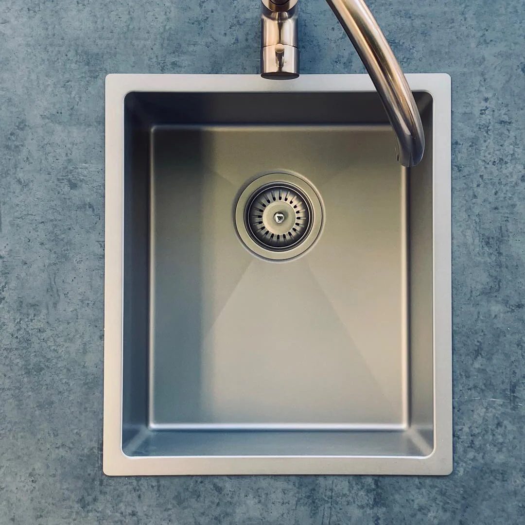 Meir Lavello 380 Single Bowl Bar Sink - Brushed Nickel - MKSP-S322222-PVDBN