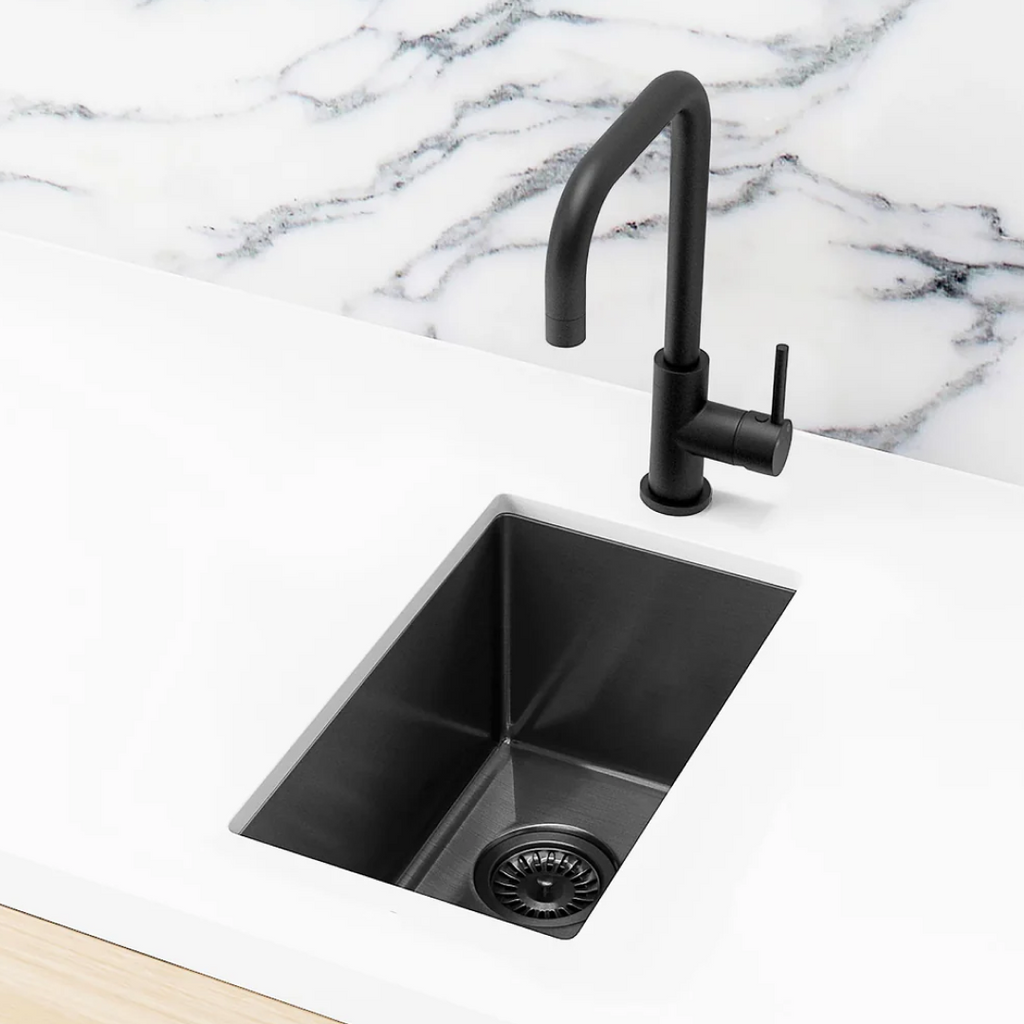 Meir Lavello 380 Single Bowl Bar Sink - Gun Metal Black - MKSP-S322222-PVDGM