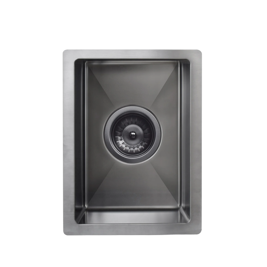 Meir Lavello 380 Single Bowl Bar Sink - Gun Metal Black - MKSP-S322222-PVDGM