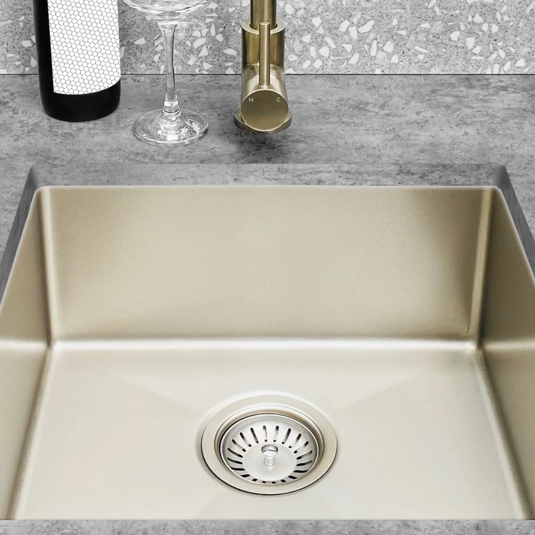 Meir Lavello 380 Single Bowl Sink - Brushed Nickel - MKSP-S380440-PVDBN
