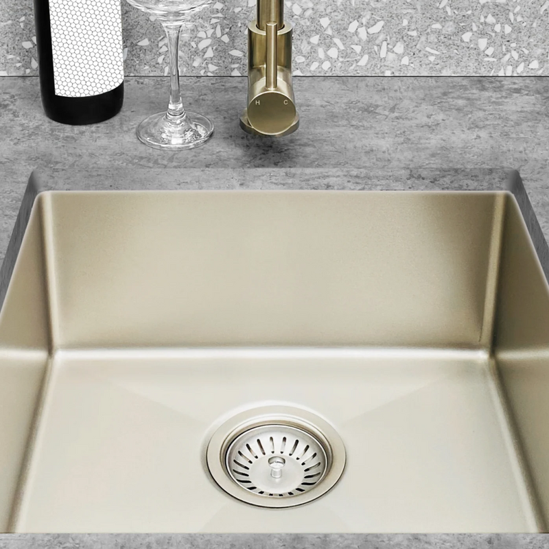 Meir Lavello 380 Single Bowl Sink - Brushed Nickel