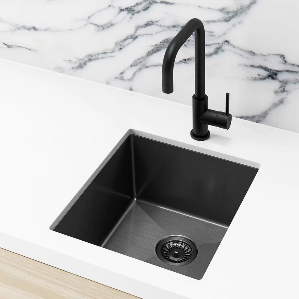 Meir Lavello 380 Single Bowl Sink - Gun Metal Black - MKSP-S380440-PVDGM