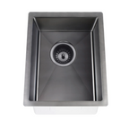 Meir Lavello 380 Single Bowl Sink - Gun Metal Black - MKSP-S380440-PVDGM