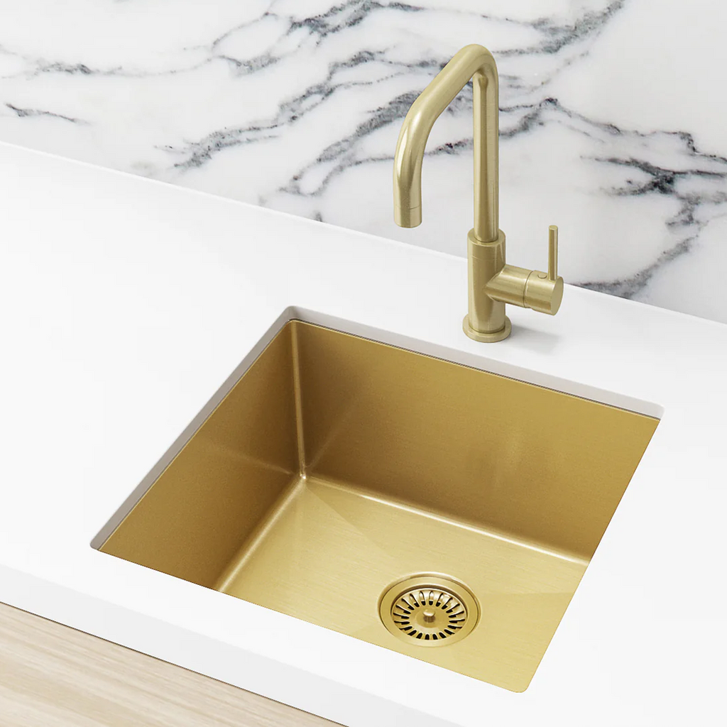 Meir Lavello 450 Single Bowl Sink - Brushed Bronze Gold - MKSP-S450450-PVDBB