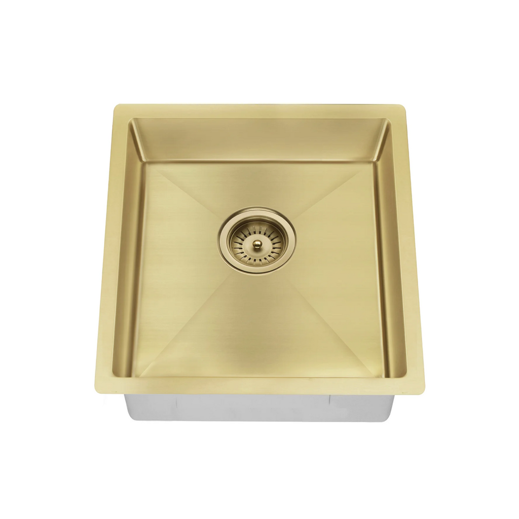 Meir Lavello 450 Single Bowl Sink - Brushed Bronze Gold - MKSP-S450450-PVDBB