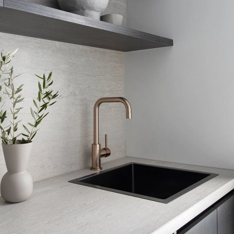 Meir Lavello 450 Single Bowl Sink - Brushed Gun Metal