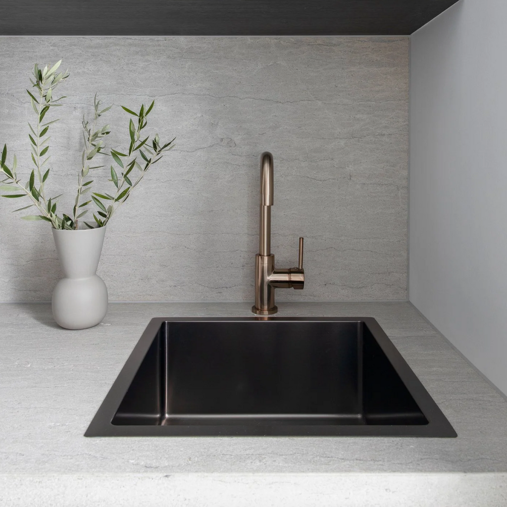 Meir Lavello 450 Single Bowl Sink - Brushed Gun Metal - MKSP-S450450-PVDGM