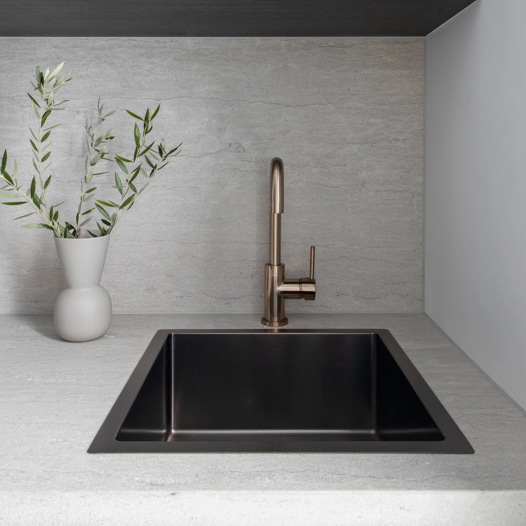 Meir Lavello 450 Single Bowl Sink - Brushed Gun Metal - MKSP-S450450-PVDGM