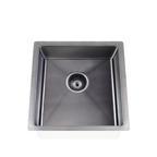 Meir Lavello 450 Single Bowl Sink - Brushed Gun Metal - MKSP-S450450-PVDGM