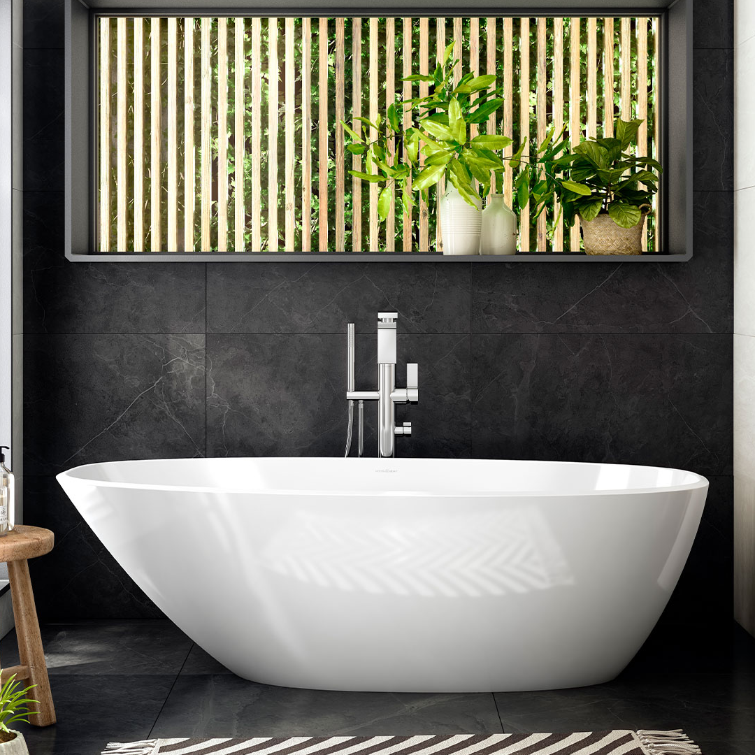 Victoria + Albert Mozzano 2 1685 Freestanding Bath - Gloss White MO2-N-SW-NO