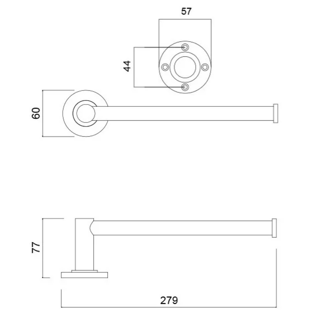 Master Rail Multi Purpose Holder - MPH-BG Brushed Gold
