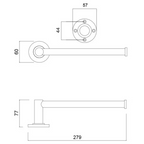 Master Rail Multi Purpose Holder - MPH-BG Brushed Gold