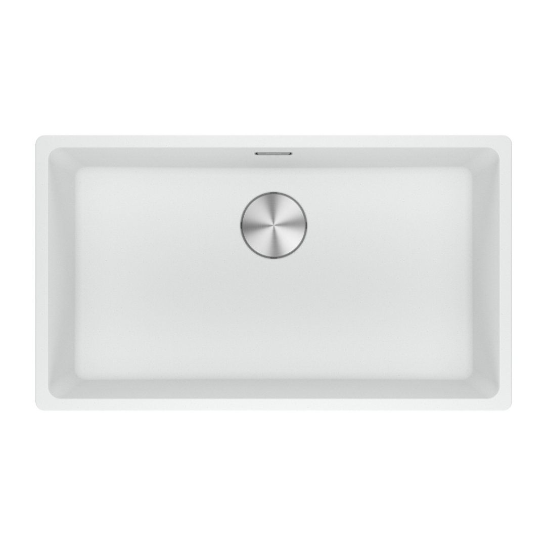 Franke Maris MRG110-72PW-B 720mm Undermount Single Bowl Sink - Polar White - MRG11072PWB