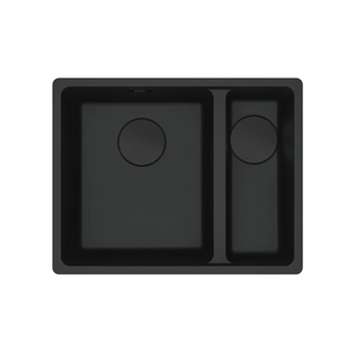 Franke Maris Undermount 1 & 1/2 Right Bowl Sink - MRG160SBRMB-B Matte Black - MRG160SBRMBB