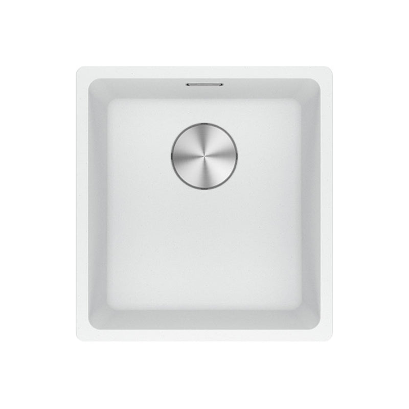 Franke Maris 370mm Single Bowl Undermount Sink MRG110-37PW-B - Polar White