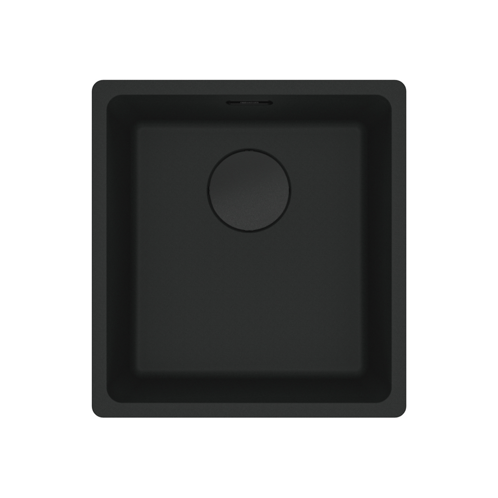 Franke Maris 370mm Single Bowl Undermount Sink MRG110-37MB-B - Matte Black - MRG11037MBB