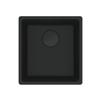 Franke Maris 370mm Single Bowl Undermount Sink MRG110-37MB-B - Matte Black - MRG11037MBB