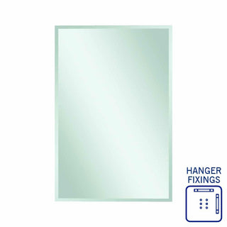 Thermogroup Montana Rectangle 25mm Bevel Edge Mirror - 900x900mm with Hangers - MS9090HN