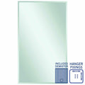 Thermogroup Montana Rectangle 25mm Bevel Edge Mirror - 1500x900mm with Hangers and Demister - MS1590HND