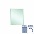 Thermogroup Montana Rectangle 25mm Bevel Edge Mirror - 600x750mm with Hangers and Demister - MS6075HND