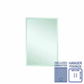 Thermogroup Montana Rectangle 25mm Bevel Edge Mirror - 600x900mm with Hangers and Demister - MS6090HND