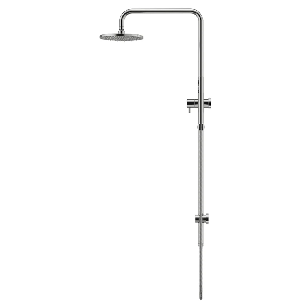 Meir Outdoor Twin Shower System - 316 Stainless Steel - MZ1004N-R-SS316