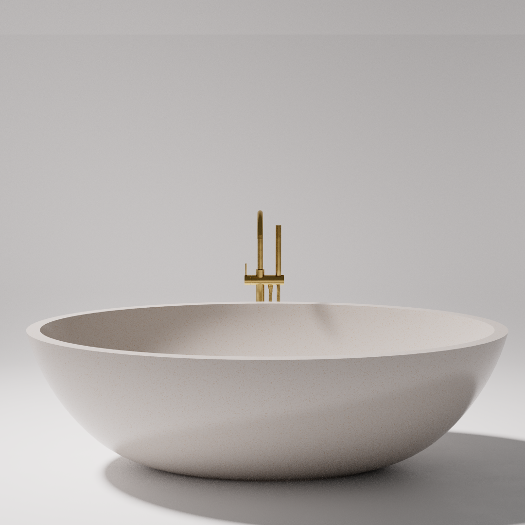 Pietra Bianca Maddison 1800mm Freestanding Bath - Charcoal - PB4091-C