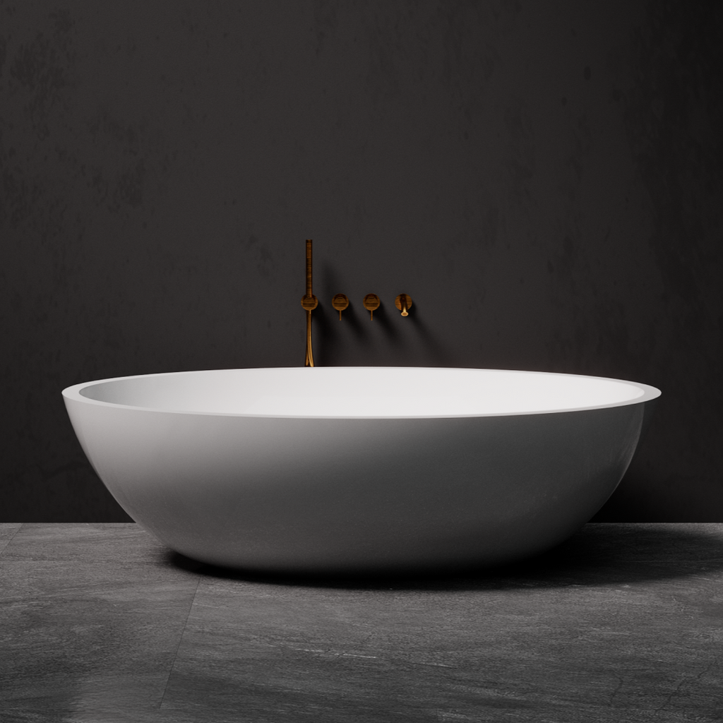 Pietra Bianca Maddison 1800mm Freestanding Bath - Charcoal - PB4091-C