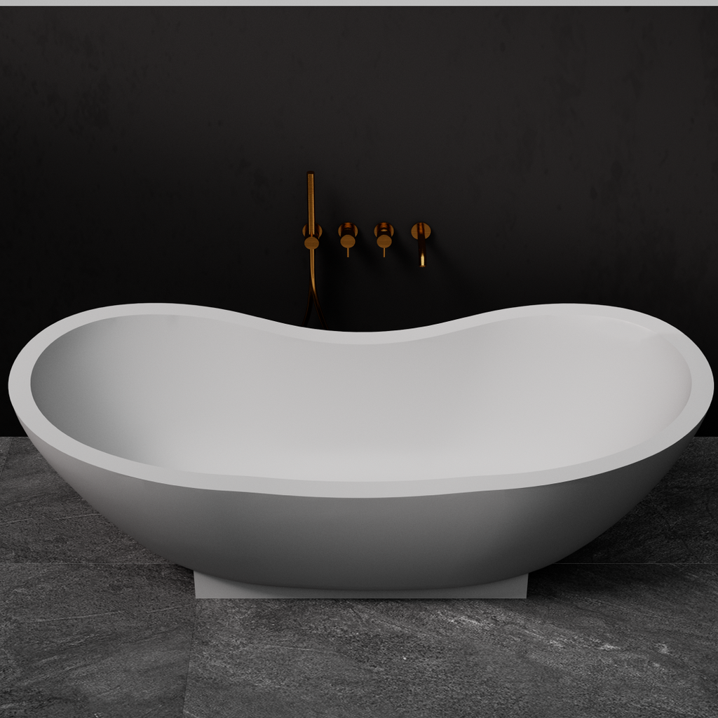 Pietra Bianca Mango 1820mm Freestanding Bath - Charcoal - PB4092-C