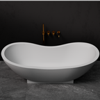 Pietra Bianca Mango 1820mm Freestanding Bath - Charcoal - PB4092-C