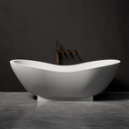 Pietra Bianca Mango 1820mm Freestanding Bath - Charcoal - PB4092-C