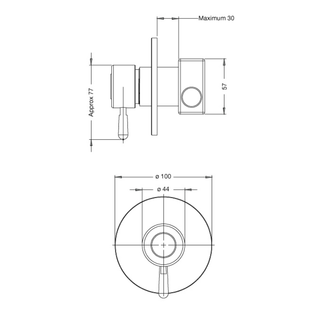 Rainware Marengo Wall Mixer - 316 Stainless Steel - 8700-Marengo