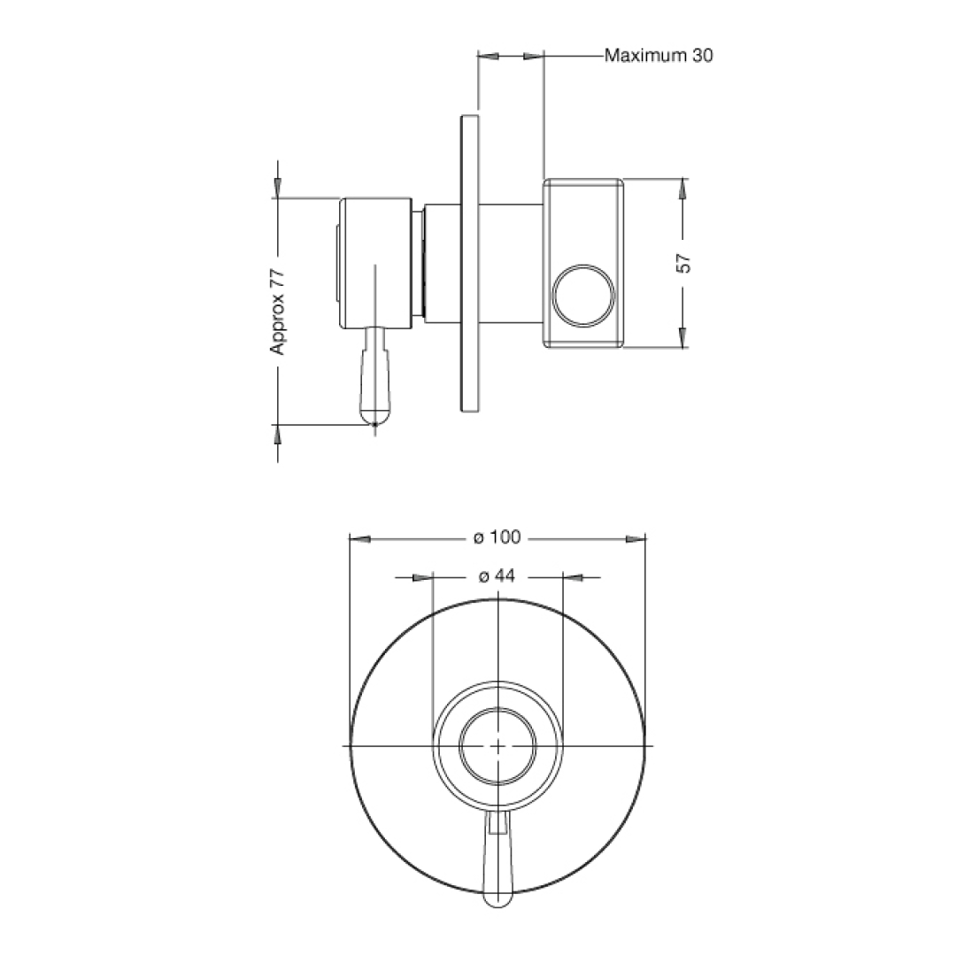 Rainware Marengo Wall Mixer - 316 Stainless Steel - 8700-Marengo