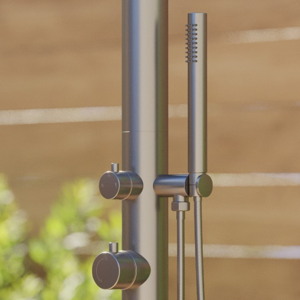 Rainware Maroubra Hot & Cold Outdoor Freestanding Shower System - 316 Stainless Steel - 9001-Maroubra