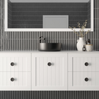 Marquis Chateau 1500mm Wall Hung Vanity - Matte White - Chateau 9 + Paco Matte Basin