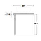 Marquis Chateau 1500mm Wall Hung Vanity - Matte White - Chateau 9 + Paco Matte Basin