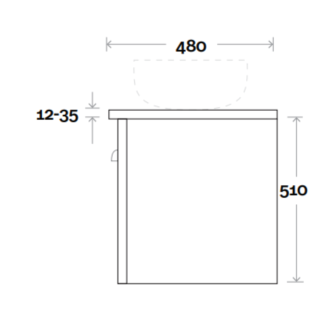 Marquis Chateau 1500mm Wall Hung Vanity - Matte White - Chateau 9 + Paco Matte Basin